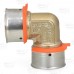 1" PEX x 1" PEX Press Elbow, Lead-Free Bronze