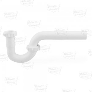 1-1/4" P-Trap, White Plastic