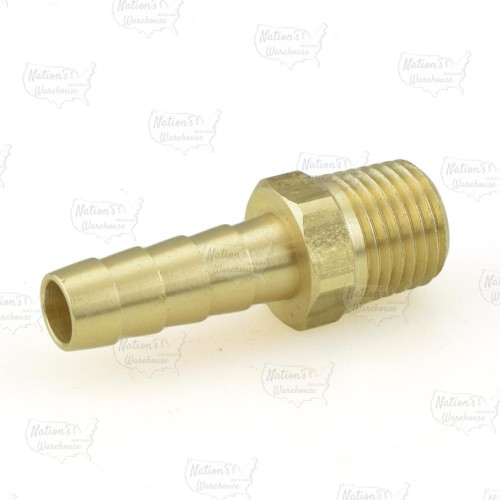 5/16" Hose Barb x 1/4" MIP Brass Adapter