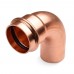 1-1/2" Press Copper 90° Street Elbow, Imported