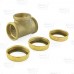 1-1/2" Tee, Rough Brass