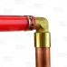 1/2" PEX x 3/4" Copper Pipe Elbow (Lead-Free)