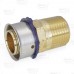 3/4" PEX Press x 1/2" Male Threaded Adapter, Lead-Free Bronze