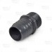 1-1/2" Barbed Insert x 1-1/4" Male NPT Threaded PVC Reducing Adapter, Sch 40, Gray