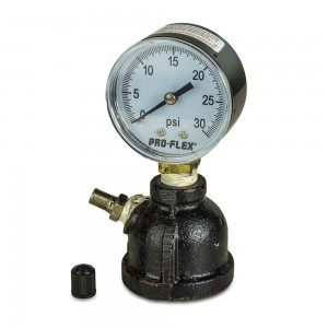 1" FIP, 0-30 psi Bell Reducer Style Gas Pressure Test Kit