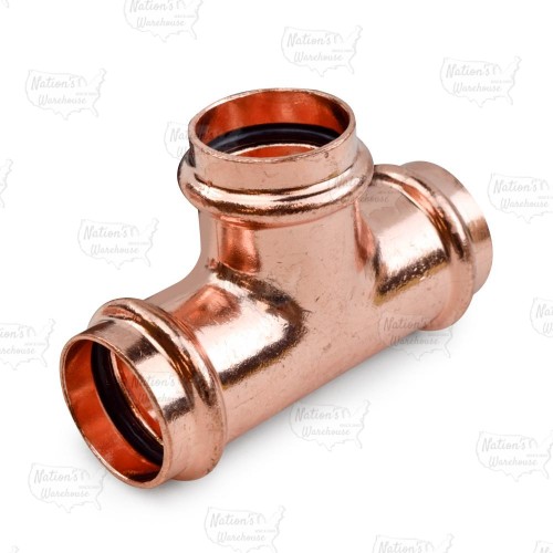 1" Press Copper Tee, Imported