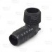 1" Barbed Insert x 1" Male NPT 90° PVC Elbow, Sch 40, Gray