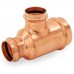 2" x 1-1/4" x 1-1/4" Press Copper Tee, Imported