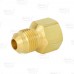 3/8" Flare x 3/8" Female NPT Threaded Brass Adapter