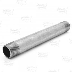 1" x 12" Stainless Steel Pipe Nipple