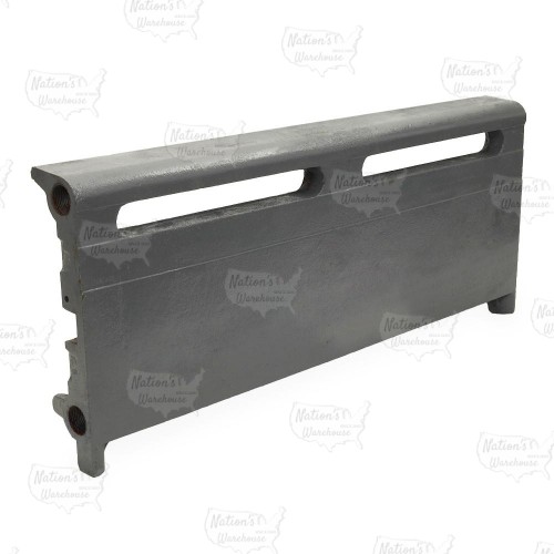 2ft Cast Iron Baseboard Radiator, Floor Standing, 10" H x 2-1/2" D x 24" W..