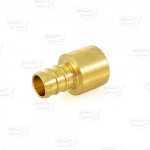 1/2” PEX x 1/2” Copper Pipe Adapter, Lead-Free