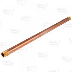 1" x 16" Brass Pipe Nipple