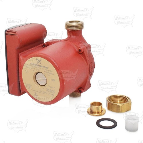 Grundfos 59896225 Bronze Circulator Pump w/ IFC, 1/2" Sweat, 1/25HP, 115V