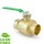 1-1/2” Sweat (Solder) Brass Ball Valve, Full Port (Lead-Free)