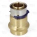 3/4" PEX Press x 3/4" ProPress Adapter, Lead-Free Bronze