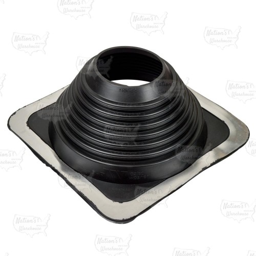 4-3/4" - 10" dia. Pipe, Master Flash Profiled/Corrugated Metal Roof Flashing, 12" x 12" base