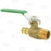 1/2" PEX Expansion x 1/2" MPT Threaded Brass Ball Valve, Lead-Free