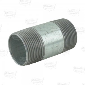 1-1/4” x 3” Galvanized Steel Pipe Nipple