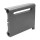 1ft Cast Iron Baseboard Radiator (Right Section), Floor Standing, 10" H x 2-1/2" D x 12" W..