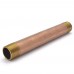 1" x 12" Brass Pipe Nipple