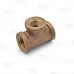 1/4" FPT Brass Tee, Lead-Free