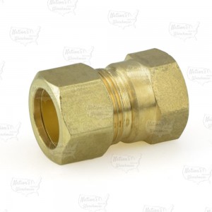 5/8" OD x 1/2" FIP Threaded Compression Adapter, Lead-Free