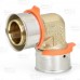 1" PEX x 1" PEX Press Elbow, Lead-Free Bronze