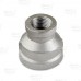 1" x 1/2" 304 Stainless Steel Reducing Coupling, FNPT threaded