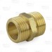 3/4" MGH x 3/4" MGH (tapped 1/2" FIP) Brass Coupling, Lead-Free (Bag of 25)