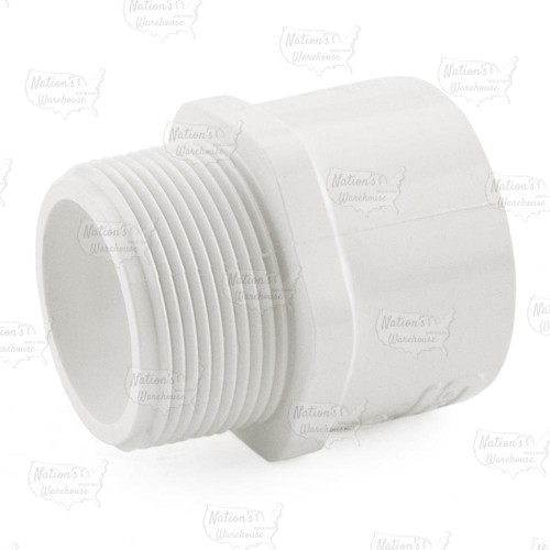 1-1/2" PVC (Sch. 40) MIP x Socket Adapter