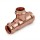 1" x 3/4" x 3/4" Press Copper Tee, Imported