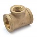 1" x 1" x 3/4" FPT Brass Tee, Lead-Free