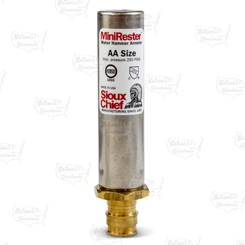 1/2" PEX-A (F1960) Expansion, Straight Mini-Rester Water Hammer Arrestor (Lead-Free)