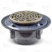 High-Capacity, Round PVC Shower Tile/Pan Drain w/ Brushed Bronze Strainer, 3" Hub