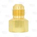 3/8" Flare x 3/8" Female NPT Threaded Brass Adapter