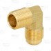 1/2" Flare x 3/8" MNPT Brass 90° Elbow