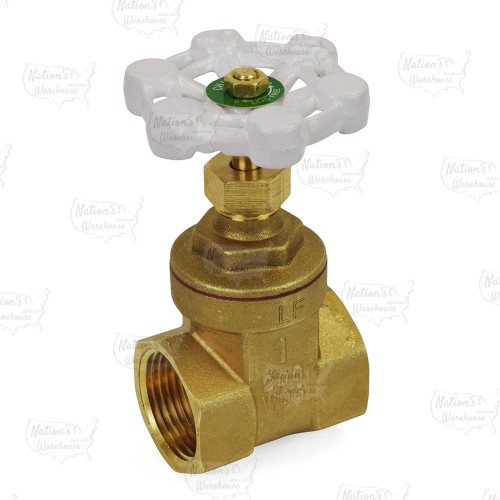 1" Threaded Gate Valve (Lead-Free)