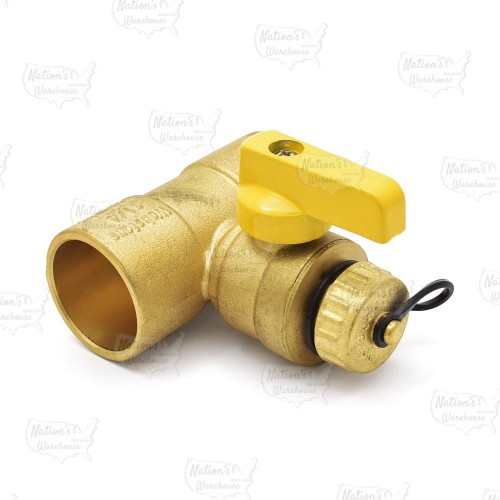 Webstone 1-1/4” Sweat (CxC) T-Drain Valve (Lead-Free)