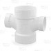 3" x 2" PVC DWV Double Sanitary Tee