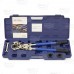 Manual Copper Press Tool Kit w/ Rotating Head, 1/2", 3/4" and 1"