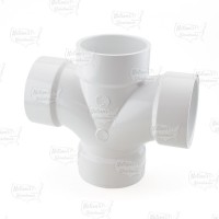 3" PVC DWV Double Sanitary Tee