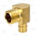 1/2" PEX x 1/2" Male Threaded F1960 Elbow, LF Brass