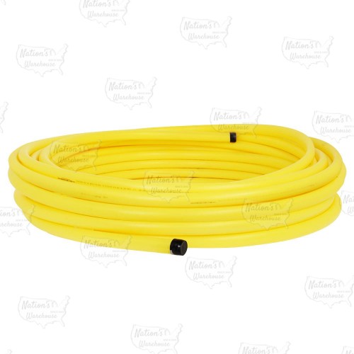 1" IPS x 100ft Yellow PE Gas Pipe for Underground Use, SDR-11