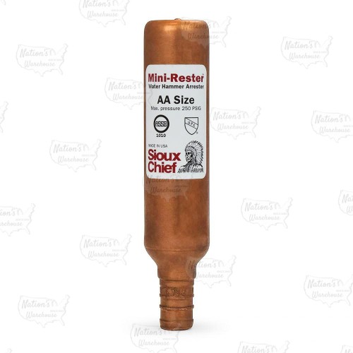 1/2" PEX Straight, Mini-Rester Water Hammer Arrestor (Lead-Free)