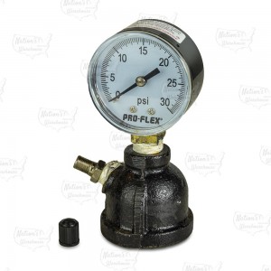 1" FIP, 0-30 psi Bell Reducer Style Gas Pressure Test Kit