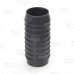 1-1/2" Barbed Insert PVC Coupling, Sch 40, Gray