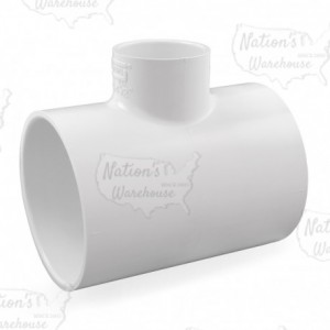 4" x 4" x 2" PVC DWV Sanitary Tee