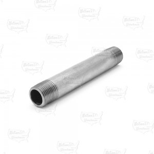 1/2" x 5" Stainless Steel Pipe Nipple