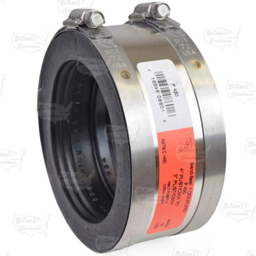 4" x 3" Extra-Heavy CI/Plastic/Steel Coupling